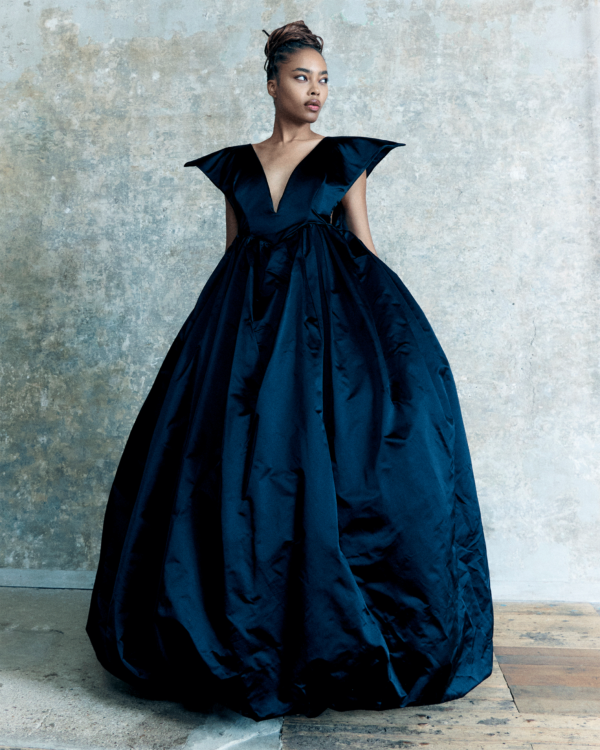 Black Silk Gown