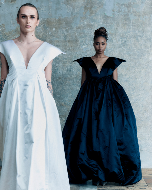 White Silk Gown
