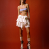 selvedge mini skirt