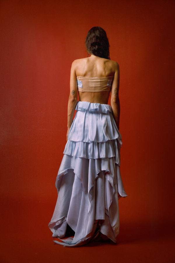 selvegde maxi skirt
