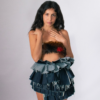 selvedge mini skirt
